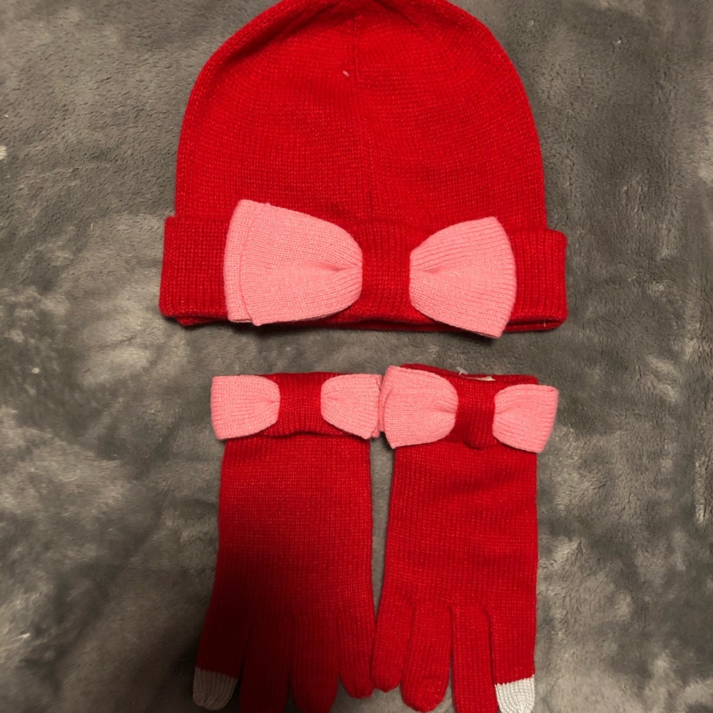 Kate Spade Hat and Gloves Set